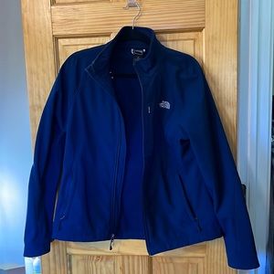 Navy north face shell jacket size large